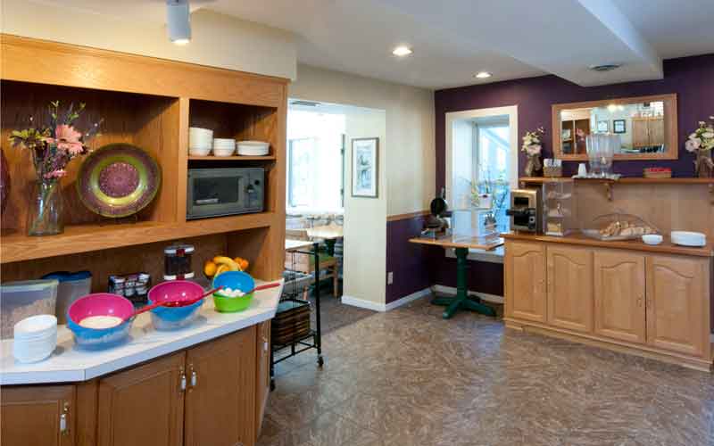 breakfast setup area