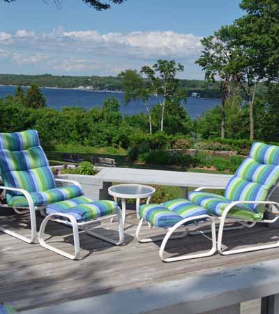 deck overlooking sister bay