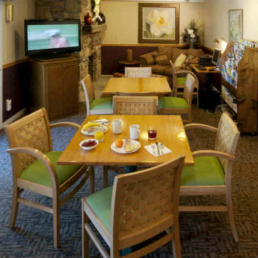 Breakfast area at the Country hOuse Resort in Sister Bay, Door County, WI