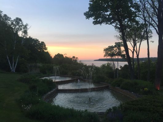 Sunset view at the Country House Resort in Door County, Wisconsin