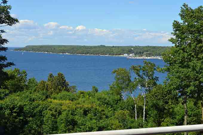 Penthouse view of Sister Bay