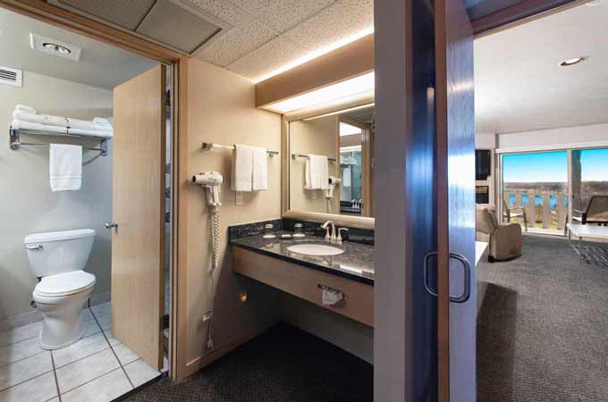 Water View Suites bathroom mobile