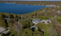 Country House Resort with Sister Bay in background. Location is amazing