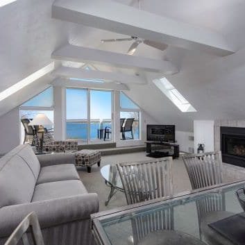 Great room of the Penthouse Suite at the Country House Resort in Door County, WI