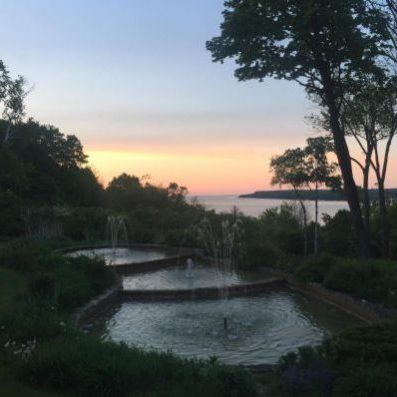 Sunset view at the Country House Resort in Door County, Wisconsin